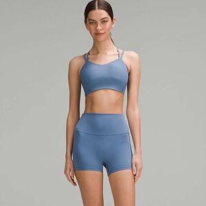 lululemon athletica oasis blue align shorts 4” size 8